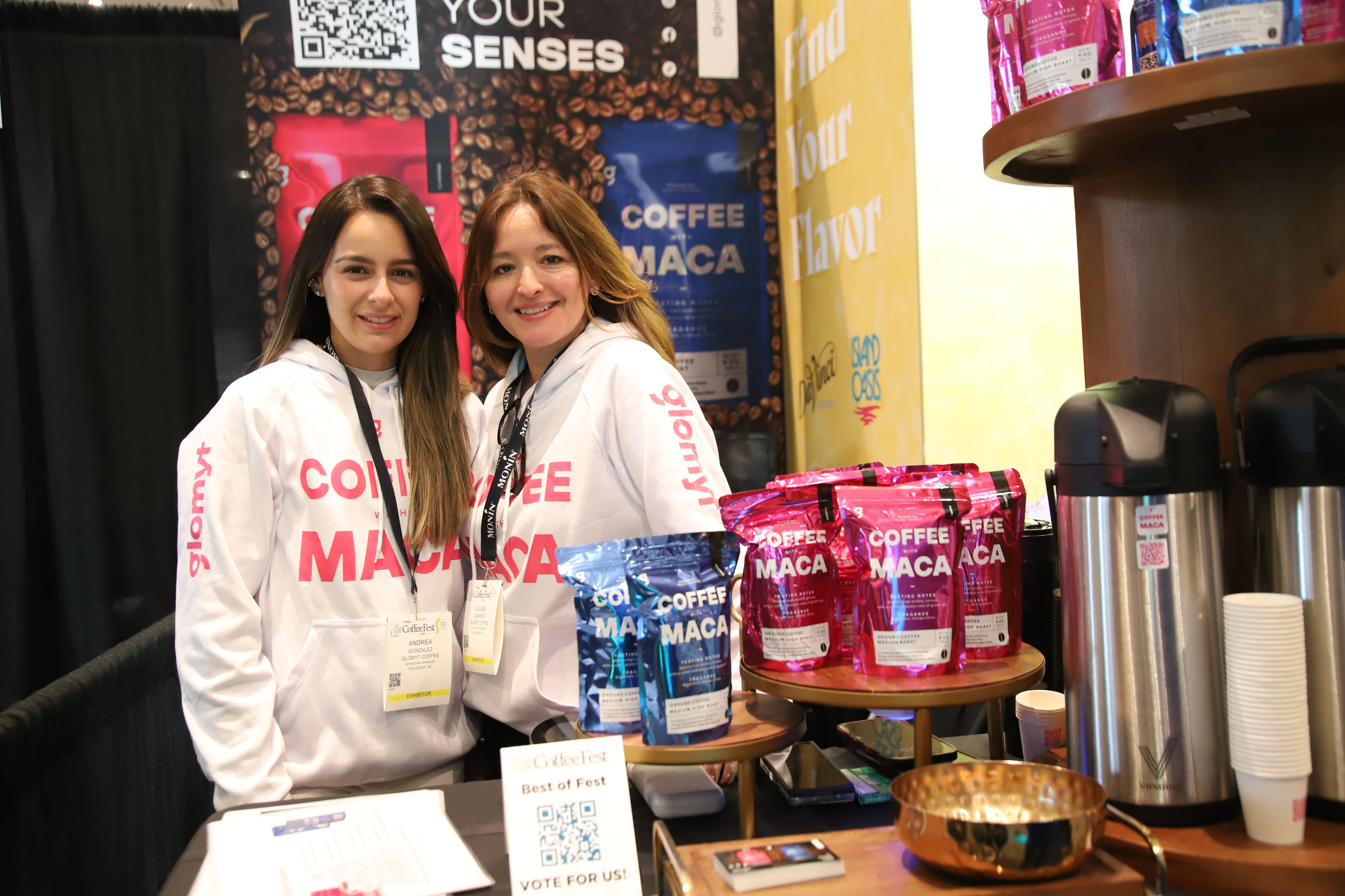 The full Glomyt team at the New York Coffee Festival
